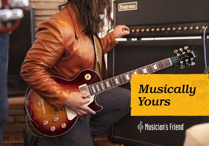 Musician's Friend Rebrand and Creative Campaign for Musically Yours
