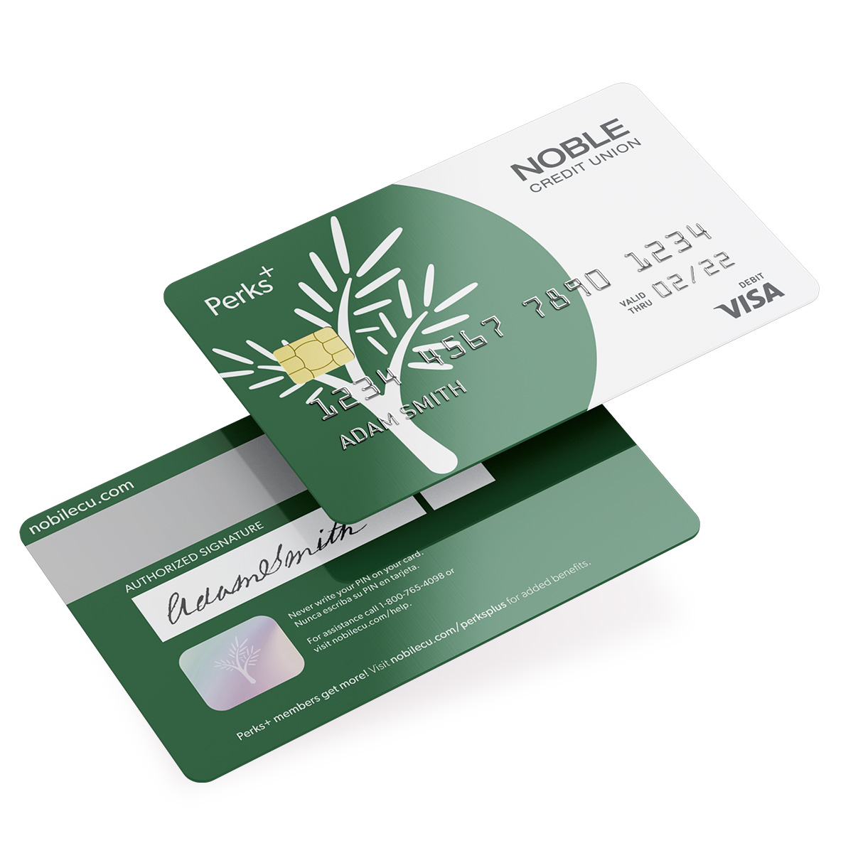 noble credit card concept